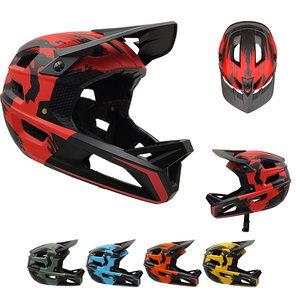 新しいデザインのアダルトバイクヘルメットCE認定ダウンヒルヘルメットフルフェイス、チンプロテクションMTBヘルメット - Product Image 2