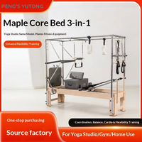 Reformer de Pilates de Madera de Arce de Grado Comercial para Gimnasio, Equipo Completo con Programas de Entrenamiento