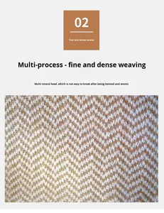 10S/2 jute-cotton interwoven ผ้าสามารถใช้สำหรับตกแต่งสำหรับผูกเชือกผ้าใบปอกระเจาดอกกุหลาบ - Product Image 3