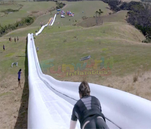 Núi Khổng Lồ Dài Thành Phố Ngoài Trời Trò Chơi Thương Mại Inflatable Slide Inflatable Thành Phố Trượt Nước - Product Image 1