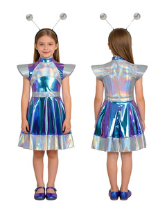 Disfraz Metálico Brillante de Astronauta Alienígena para Cosplay, Halloween, Juego de Rol de <span class=keywords><strong>Robot</strong></span> para Adultos, Traje con Accesorios para la Cabeza - Product Image 5
