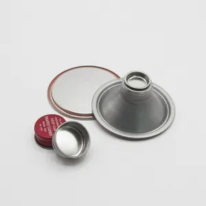 Factory Custom 1L Round Tin Can Accessories Tinplate Middle Opening Cover