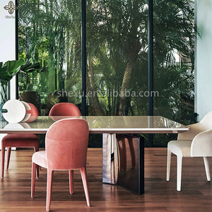 Sedie da Pranzo Moderne in Tessuto con Struttura in Legno, Eleganti Sedie da <span class=keywords><strong>Cucina</strong></span> per Appartamenti e Ville, Personalizzabili in Dimensioni e Colore - Product Image 3