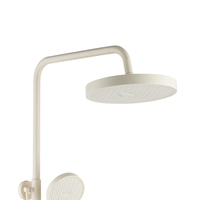 Ensemble de douche simple et durable pour hôtel et appartement, avec pulvérisation pluie, noyau de valve en laiton, design moderne