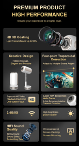 <span class=keywords><strong>2025</strong></span> <span class=keywords><strong>New</strong></span> OEM Hidden Lift Gimbal Wifi BT điện thoại di động tự động tập trung rạp chiếu phim nhà Android Mini xách tay thông minh 4k chiếu 200 lumens - Product Image 4