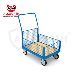 Camión de plataforma de fabricación de fábrica de gran capacidad con carro de mano de paredes laterales de malla de alambre de <span class=keywords><strong>media</strong></span> altura - Product Image 1