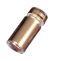 Bouteille en acrylique transparente de qualité supérieure pour comprimés, bonbons, safran, emballage de produits de santé, pilules, capsules, pot scellé personnalisé
