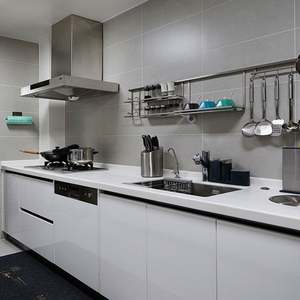 Gabinetes de Cocina y Baño Modulares de Estilo Corte de Lujo, Listos para Armar, con Encimera de Mármol, Estilo Shaker, con Cajones Extraíbles - Product Image 2