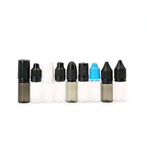 Flacons à bouchon rabattable anti-effraction en PET de 10 ml |   Plusieurs options de bouchons pour huiles essentielles, collyres et liquides - Product Image 1