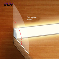Profil LED d'angle amovible, éclairage sous l'armoire, bande LED, éclairage d'étagère, éclairage d'affichage pour la cuisine