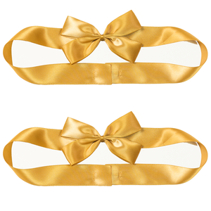 Tùy chỉnh Hộp quà tặng bao bì pre-tied Pre Made satin Ribbon <span class=keywords><strong>Bow</strong></span> với ban nhạc đàn hồi cho Giáng sinh làm bằng polyester bền - Product Image 5