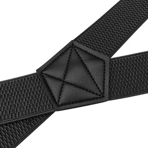 Tirantes Ocultos de 4 Ganchos <span class=keywords><strong>para</strong></span> <span class=keywords><strong>Hombre</strong></span> de 1.5 Pulgadas (3.8 cm) de Ancho, Tirantes en Forma de X con Diseño de Maíz - Product Image 5