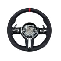 Volant en cuir pleine fleur pour BMW E60 E46 E39 X5 E70 E81 E83 X1 E84 E87 E82 E92 E93 M3 Série 3 E90 – Amélioration du volant
