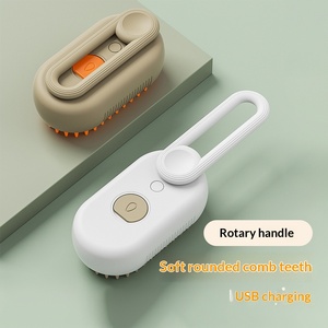 Brosse et peigne électriques portables pour toilettage d'animaux, avec fonction de pulvérisation et de massage, anti-poils volants, outil de démêlage pour chiens et chats - Product Image 4