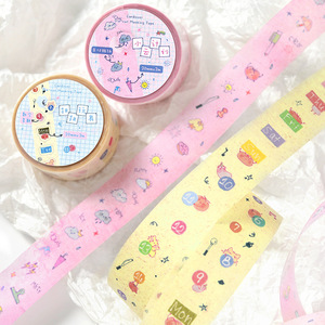 1 rouleau <span class=keywords><strong>de</strong></span> ruban adhésif découpé et <span class=keywords><strong>de</strong></span> papier décoratif, série <span class=keywords><strong>Xiao</strong></span> Wu Diary, autocollant décoratif DIY mignon <span class=keywords><strong>de</strong></span> dessin animé pour carnet <span class=keywords><strong>de</strong></span> notes - Product Image 4