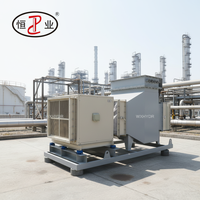 Chauffe-air électrique tubulaire à ailettes personnalisé de 300 kW pour conduite d'air de process, système de chauffage en ligne pour fours d'usine et séchage chimique