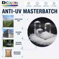 Masterbatch stabilisateur UV pour plastiques d'extérieur, granulés PE PP à haute dispersion pour la fabrication de films, feuilles, tuyaux et produits moulés