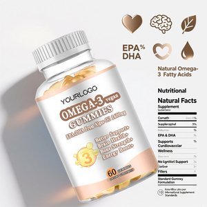 EPA/DHA 大量卸売 深海天然オメガ<span class=keywords><strong>3</strong></span>魚油グミ 3600mg 高濃度 大人用サプリメント 脳と心臓の健康に - Product Image 2