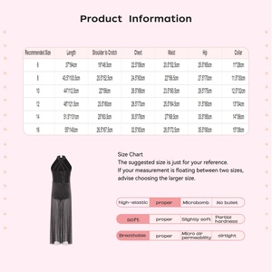 Traje de Danza Lírica para Niñas de 6 a 16 Años, Mono de Pierna Ancha para Recitales, Disfraz de Danza Competitiva - Product Image 6
