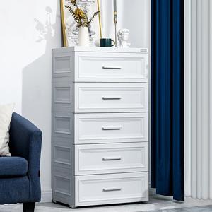 Armadio Moderno Multistrato per Bambini, Mobile Contenitore con Cinque Cassetti Rinforzati in Metallo e Plastica, <span class=keywords><strong>Design</strong></span> per Camera da Letto - Product Image 2