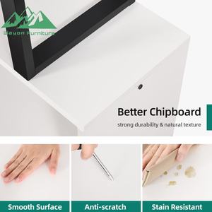 Étagère géométrique industrielle Wayon en bois et métal en forme <span class=keywords><strong>de</strong></span> S, présentoir, meuble <span class=keywords><strong>de</strong></span> rangement pour salon - Product Image 5