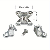 Connecteur papillon amovible en plastique pour meubles, support d'angle en L à 90 degrés pour assemblage bois-plastique