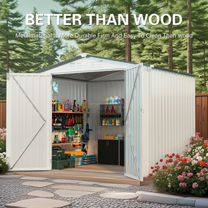 8*6 pies envío gratis en stock en almacén de EE. UU. Casa de herramientas barata para jardín a la venta con puertas delanteras bloqueables para jardín - Product Image 2