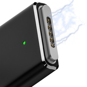 Adaptador de Carga Magnético USB C a 3 Puertos, 100W PD, Carga Rápida con Indicador LED para <span class=keywords><strong>MacBook</strong></span> <span class=keywords><strong>Pro</strong></span> Air M2 M3, Adaptador de Supercarga PD - Product Image 3