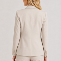 Blazer de bureau pour femme, veste à un bouton, costume sur mesure, fabricant OEM personnalisé