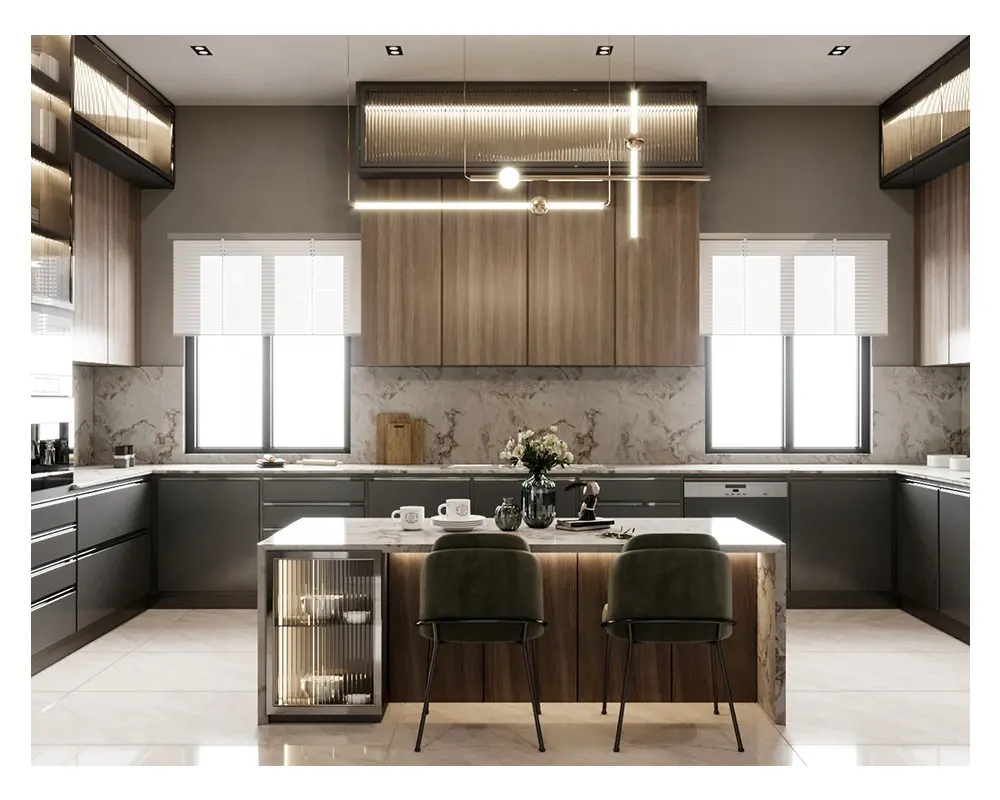 Multi lacca di stoccaggio o finitura design moderno pull down angolo magico per armadio da cucina in stile mobili moderni