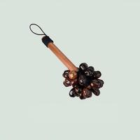 Natuurlijke Indonesische fruitenschelp handbel - houten geluidsgewijs instrument voor yoga, meditatie, stressverlichting, genezing lichaam en geest.