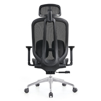 Chaise de bureau ergonomique moderne à dossier haut pivotante en maille intégrale avec accoudoirs 3D et roulettes en PU, vente chaude, usine de Foshan