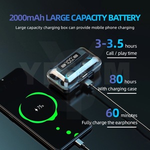 Tai nghe không dây VALDUS F9 TWS, có sẵn, tích hợp pin sạc dự phòng - Product Image 5