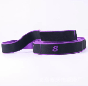 Fabrikant Op Maat Logo Stretch Riem Met 6 7 8 9 10 11 12 13 Lussen Voor Gym Fitness Pilates <span class=keywords><strong>Yoga</strong></span> Riemen Elastische Weerstandsband