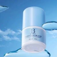 Nouveau 30ml Roller Ball à fond plat Bouteille en plastique PP vide huile essentielle déodorant et anti-transpirant Roller Ball Container
