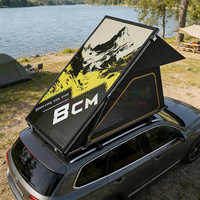 Tente de toit rigide Pop Up Hardtop Shell Roof, tente de toit triangulaire en fibre de carbone, tente de toit rigide pour le camping
