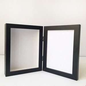 Logotipo y texto personalizados 8x10 Black lack isplay apapel ase in ase Marco de caja de sombra negra - Product Image 1