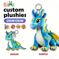 Fabricant de jouets en peluche, OEM, personnalisation de petits jouets en peluche dragon et dinosaure, porte-clés en peluche selon votre design