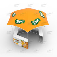Tente de promotion personnalisée avec logo pour le marketing en plein air, abri pour salon professionnel, publicité alimentaire et boissons, table de promotion, auvent de tente