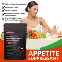 Tisane Supérieure Naturelle Biologique à Base de Plantes pour la Suppression de l'Appétit, Détox Naturelle pour la Perte de Poids en Sachet