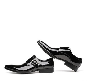 Chaussures en cuir pour hommes, finition brillante, style professionnel, décontractées et tendance, respirantes, antidérapantes, à enfiler – Collection Automne 2025 – Meilleures ventes - Product Image 5