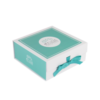 Boîte rigide carrée magnétique Crown Win pour cadeau de mariage, écologique, avec gaufrage et doublure en mousse pour robes de soirée