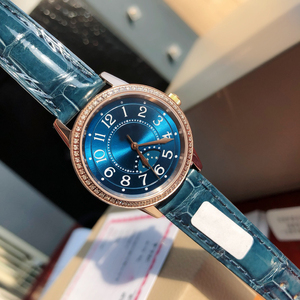 Reloj de Lujo para Mujer, Mecánico, Elegante, con Manecillas Azules, Correa de Oro Rosa de 22 mm de Ancho, Cronometraje de Precisión, Resistente al Agua hasta 30 bar - Product Image 5