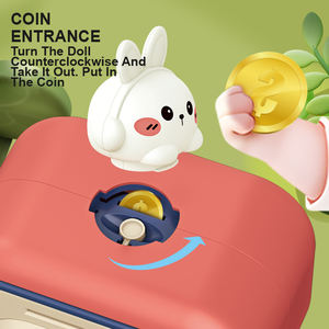 Venta al por mayor niños contraseña segura Navidad Año Nuevo gato de plástico Mini Cajero Automático Rosa <span class=keywords><strong>hucha</strong></span> máquina juguete caja de ahorro de dinero - Product Image 5