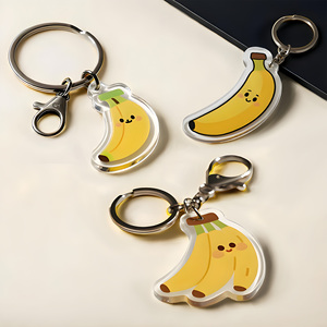 Tùy Chỉnh Tự Làm Keychain Trái Cây Phim Hoạt Hình Ánh Sáng Hợp Kim Nhựa Keychain Lụa Màn Hình In Cá Nhân Phim Hoạt Hình Thiết Kế Keychain - Product Image 5