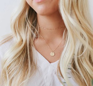 Inspire เครื่องประดับสแตนเลสสร้อยคอแผ่นดิสก์ความรักส่วนบุคคลแกะสลักชื่อเครื่องประดับเปล่าออกแบบได้ตามต้องการ - Product Image 4