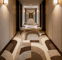 Otel Asansörü Zemin Halısı Polyester/Naylon Dokulu Döngülü Havlı Alev Geciktirici (Bfl-s1) Aşınmaya/ Ezilmeye Dayanıklı Evcil Hayvan Dostu