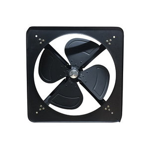 Fad Square Exhaust Fan 14 In Axial Fan For Kitchen Bathroom Wall <b>Window</b> Mounting Black <b>Plastic</b> Blades - Product Image 4