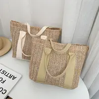 Handmade Seagrass Woven Handbags for Women, Beach Tote