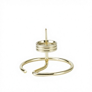 Candelabro de Acero Inoxidable Dorado, Duradero, Romántico, para Navidad, Cumpleaños, Interior, Repelente de Mosquitos, Decoración del Hogar - Product Image 2